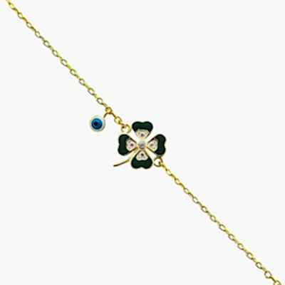 by Eda Çetin - Mini Enamel Clover Bracelet (1)