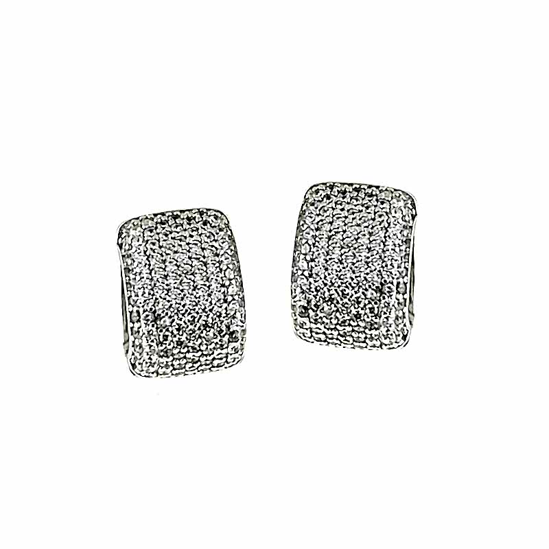 Mini Hoop Earrings with Frequent Stones