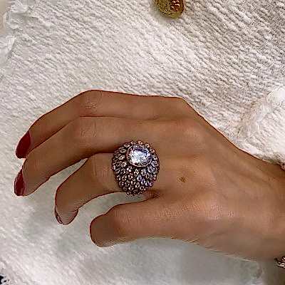 Mist Diamond Mounting Collection Ring - Thumbnail