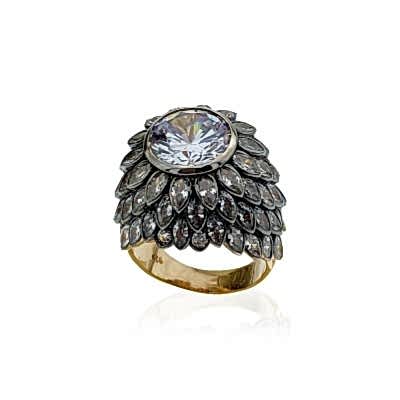 Mist Diamond Mounting Collection Ring - Thumbnail