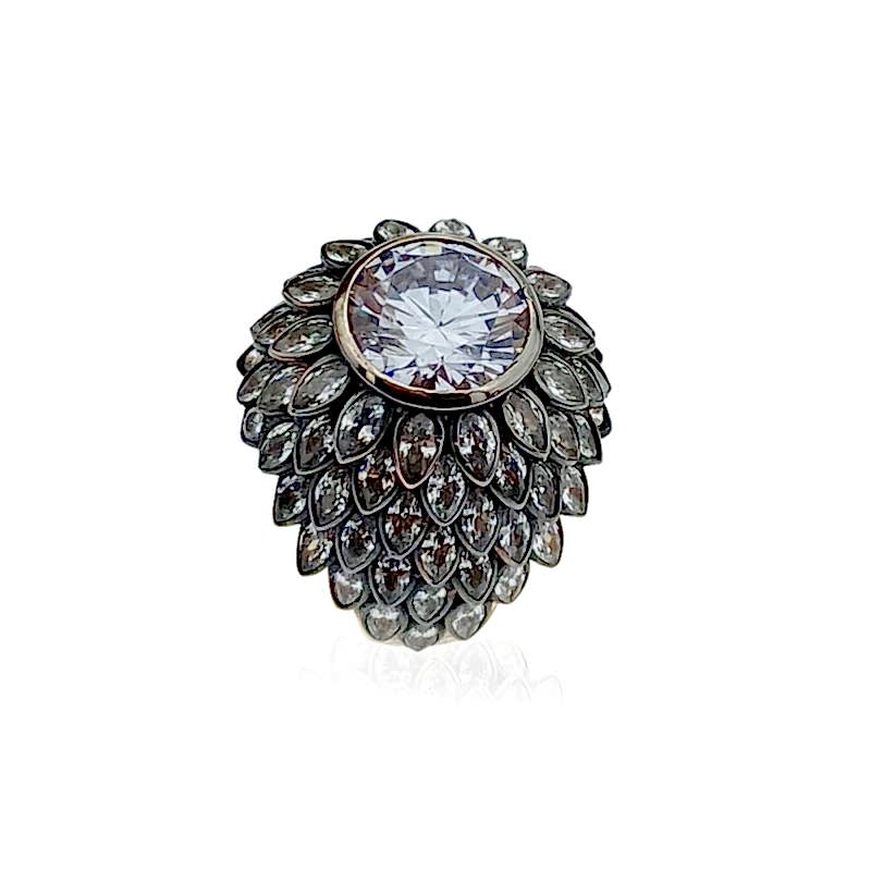 Mist Diamond Mounting Collection Ring 