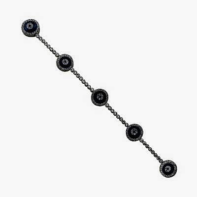 by Eda Çetin - New Series Thin Glass Eye Bracelet - Five