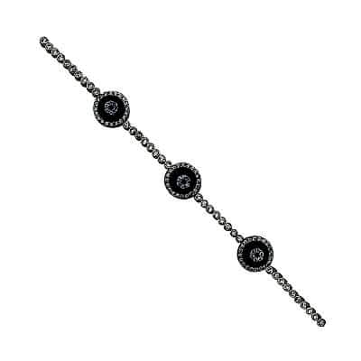 by Eda Çetin - New Series Thin Glass Eye Bracelet - Triple