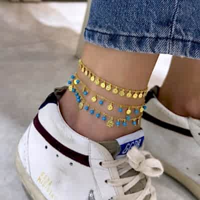 Nilda Sequin Anklet - Thumbnail