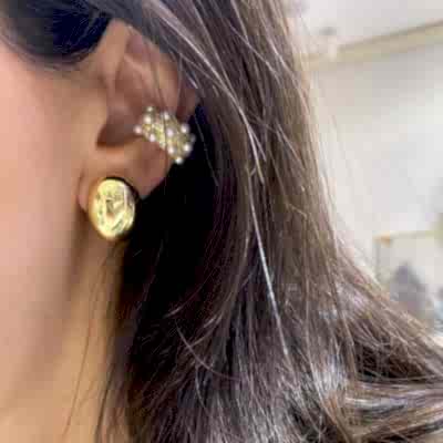 by Eda Çetin - Oval Toffy Italian Earrings
