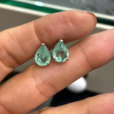by Eda Çetin - Paraiba Drop Earrings (1)