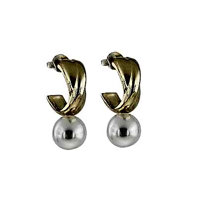 by Eda Çetin - Pearl Earring in Rox Hoop