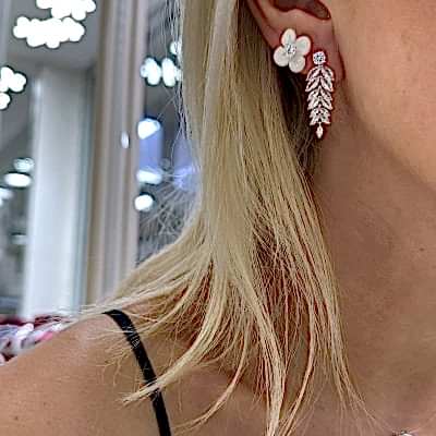 by Eda Çetin - Pearl Flower Earrings (1)
