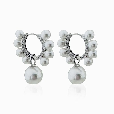 by Eda Çetin - Pearl Row Hoop Earrings (1)
