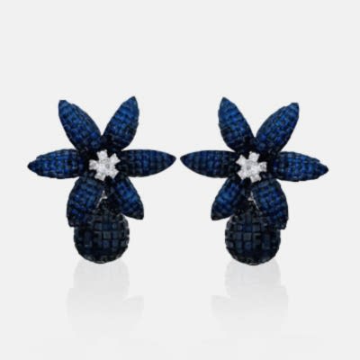 by Eda Çetin - Perfect Blue Collection Earrings