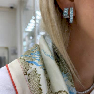 by Eda Çetin - Perla Ice Cut Small Hoop Earrings (1)