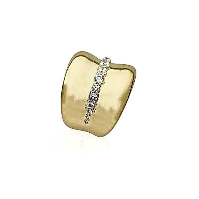 Pure Italian Plate Ring - Thumbnail