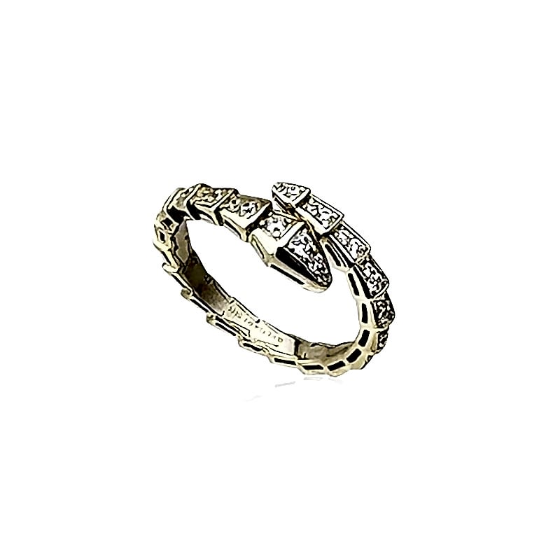 Regina Stone Snake Ring