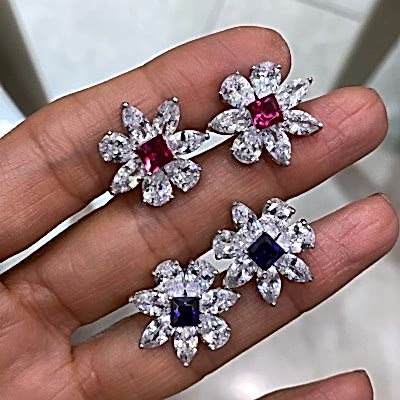 Remi Stone Earrings - Thumbnail