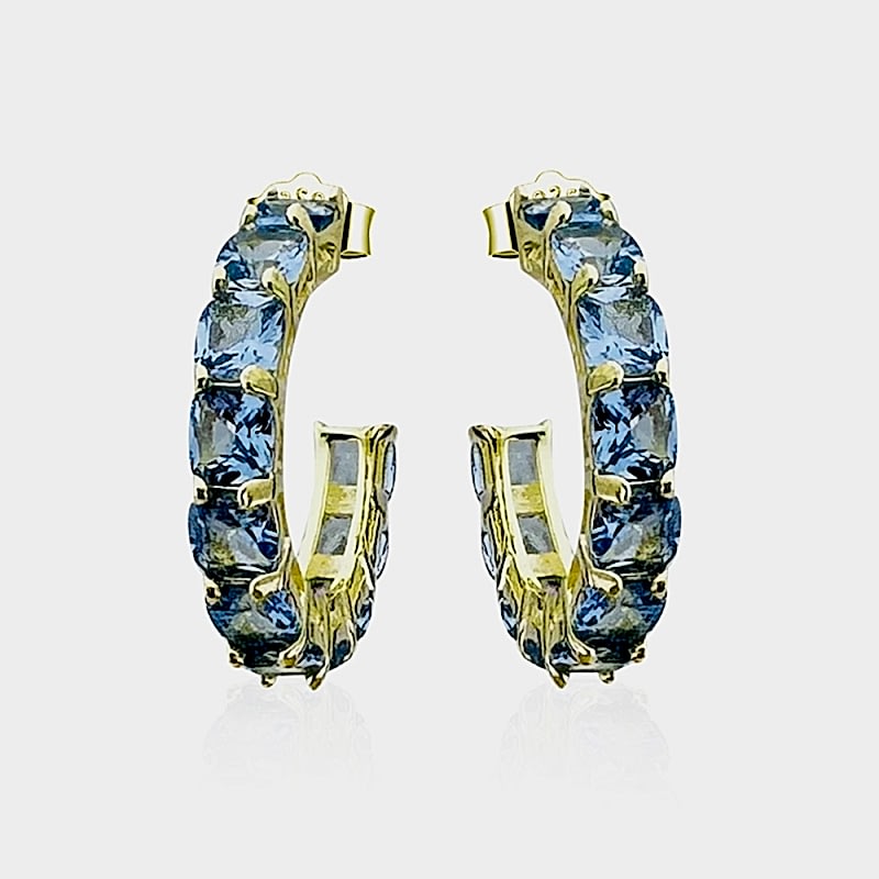 Renie Blue Stone Earrings