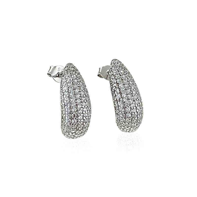 Riu Stone Drop Earrings - Long Form