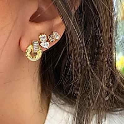 by Eda Çetin - Roy Mini Asymmetrical Earrings (1)