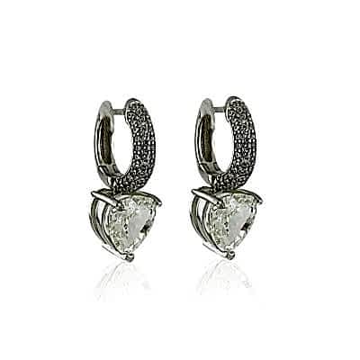 Royal Cut Heart Earrings - Thumbnail