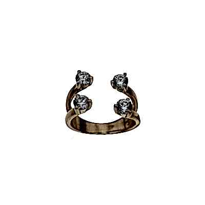Self Double Solitaire Ring - Thumbnail