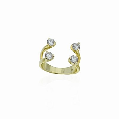 by Eda Çetin - Self Double Solitaire Ring