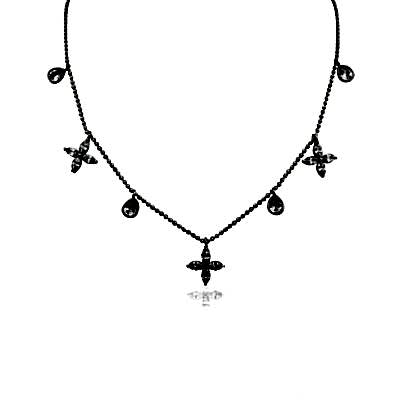 by Eda Çetin - Sequined Mude Marquise Necklace - Large