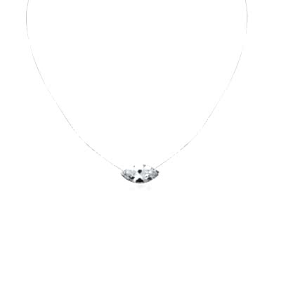 by Eda Çetin - Single Marquise Ghost Necklace (1)