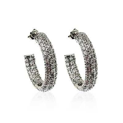 by Eda Çetin - Tara Italian Hoop Earrings