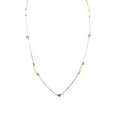 by Eda Çetin - Thin Stick Stone Necklace - 60 cm