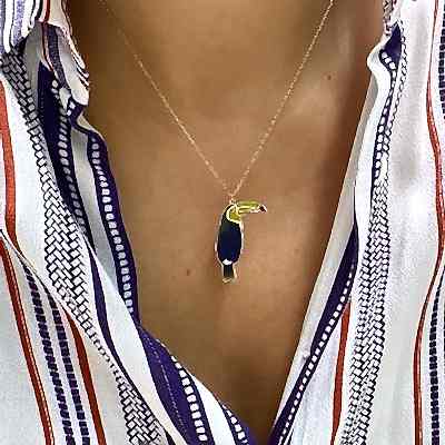 by Eda Çetin - Toucan Necklace (1)