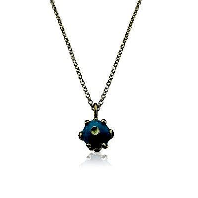 by Eda Çetin - Tourmaline Enamel Necklace