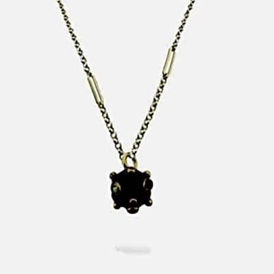 Tourmaline Enamel Necklace - Mirella Chain - Thumbnail