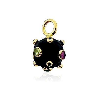 Tourmaline Enamel Pendants - Thumbnail