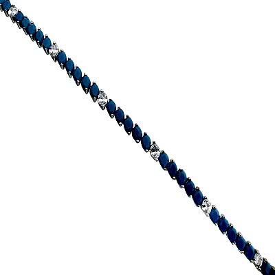 by Eda Çetin - Turquoise Marquise Tennis Bracelet