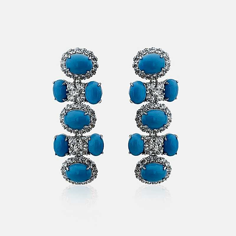 Turquoise Royal Max Earrings