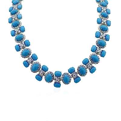 by Eda Çetin - Turquoise Royal Max Necklace