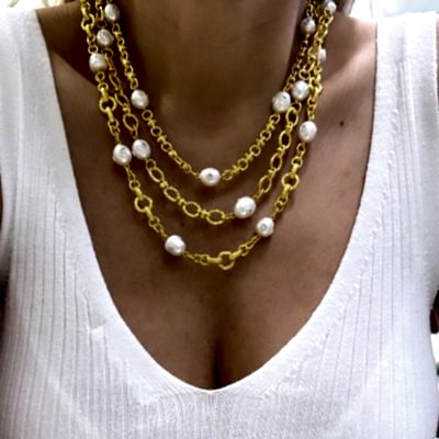 Venice Collection Pearl Necklace - Nute - Thumbnail