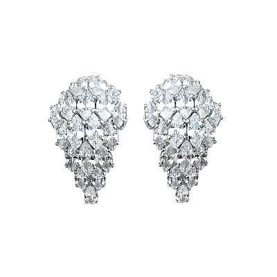 by Eda Çetin - Venora Marquise Hoop Earrings