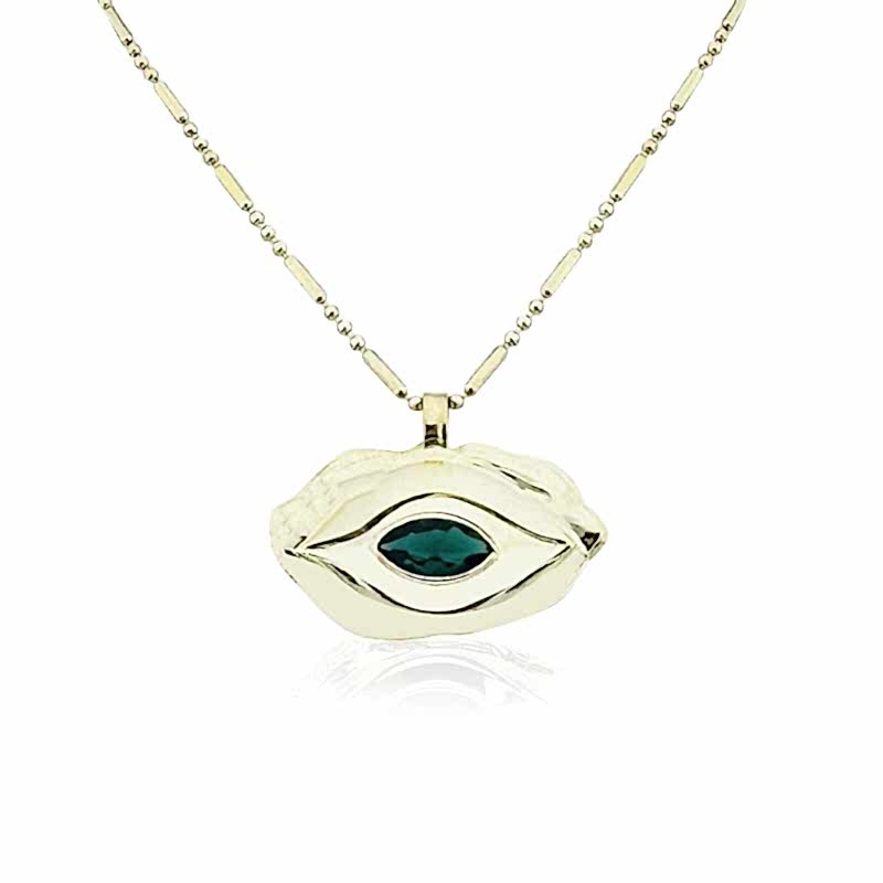 Zoe Plate Eye Necklace